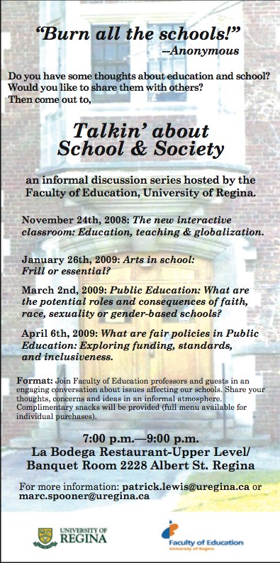 Talkin' About School & Society - Poster