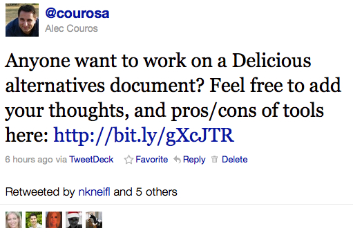 Tweet for Collaboration