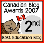 Canadian Edublog Award - 2nd Place